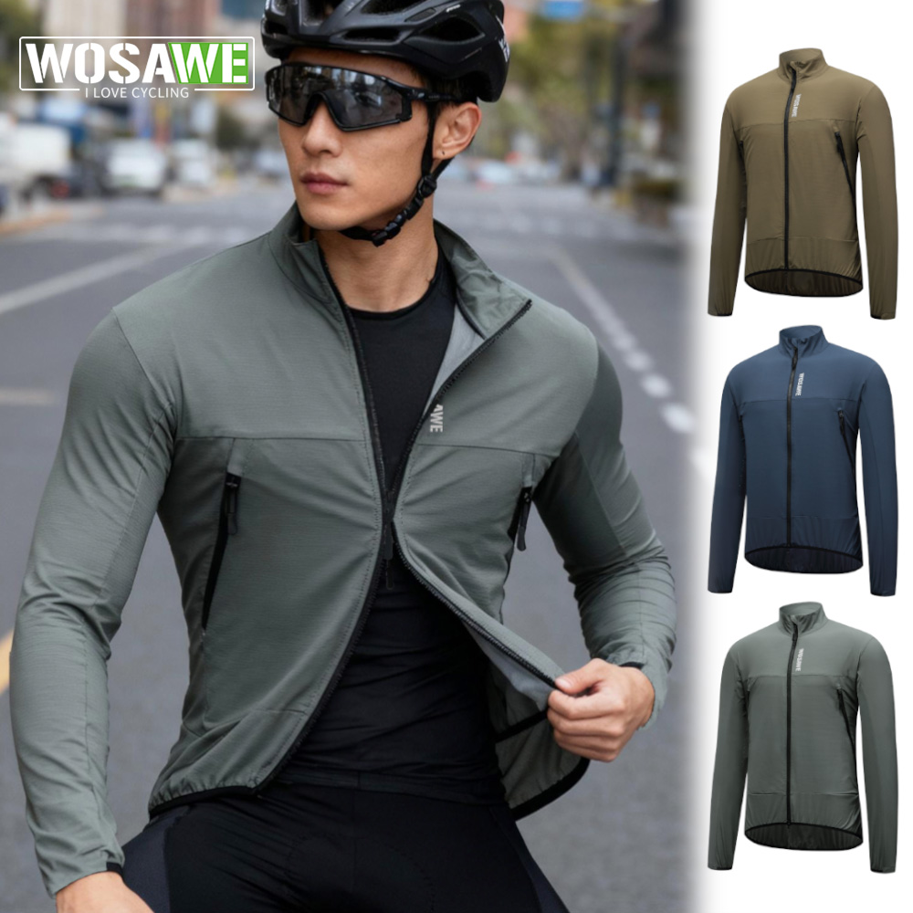Running Gear Jacket - WOSAWE 방풍 사이클링 재킷 MTB 자전거