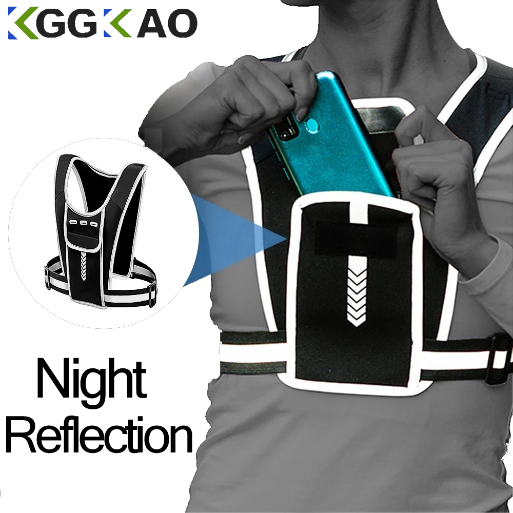 Running Gear Cool - 남녀공용 러닝 조끼, 방수 휴대폰 및